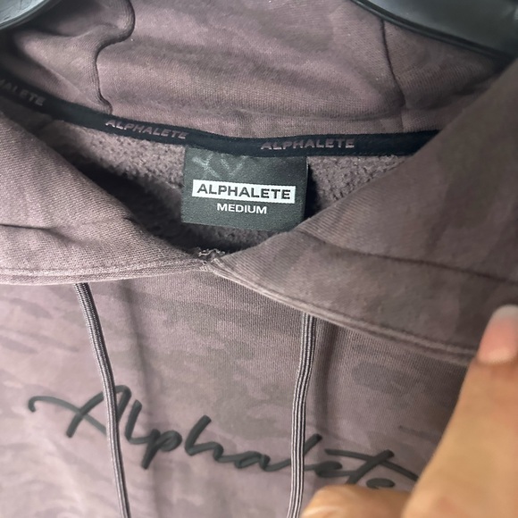 Alphalete purple tie die hoodie. - Picture 7 of 7